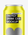 Metallic Drink Can Mockup