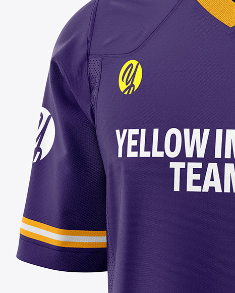 Football Jersey Mockup - Half Side View