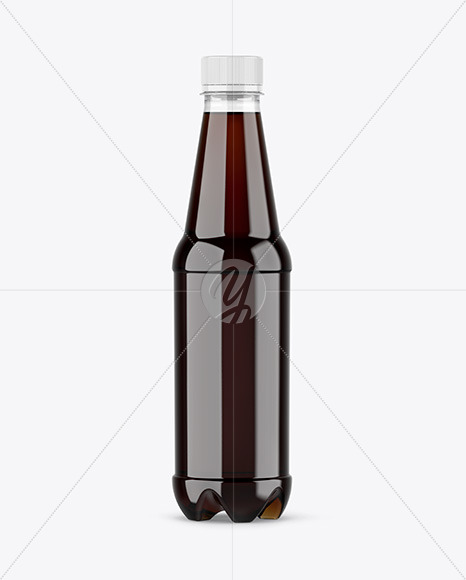 Clear Pet Cola Bottle Mockup