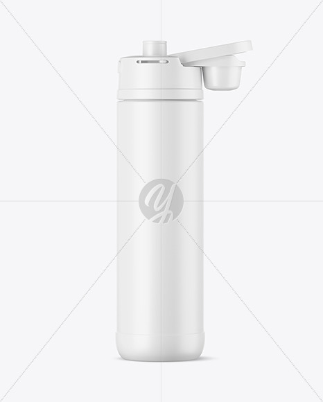 Matte Thermos Bottle Mockup