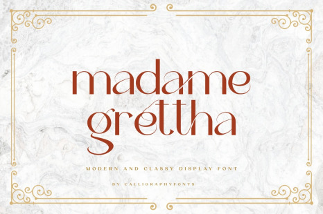 Madame Grettha Display Font - Original