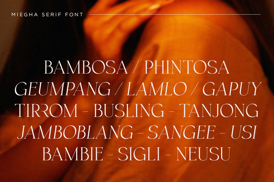 Miegha Font Miegha Font