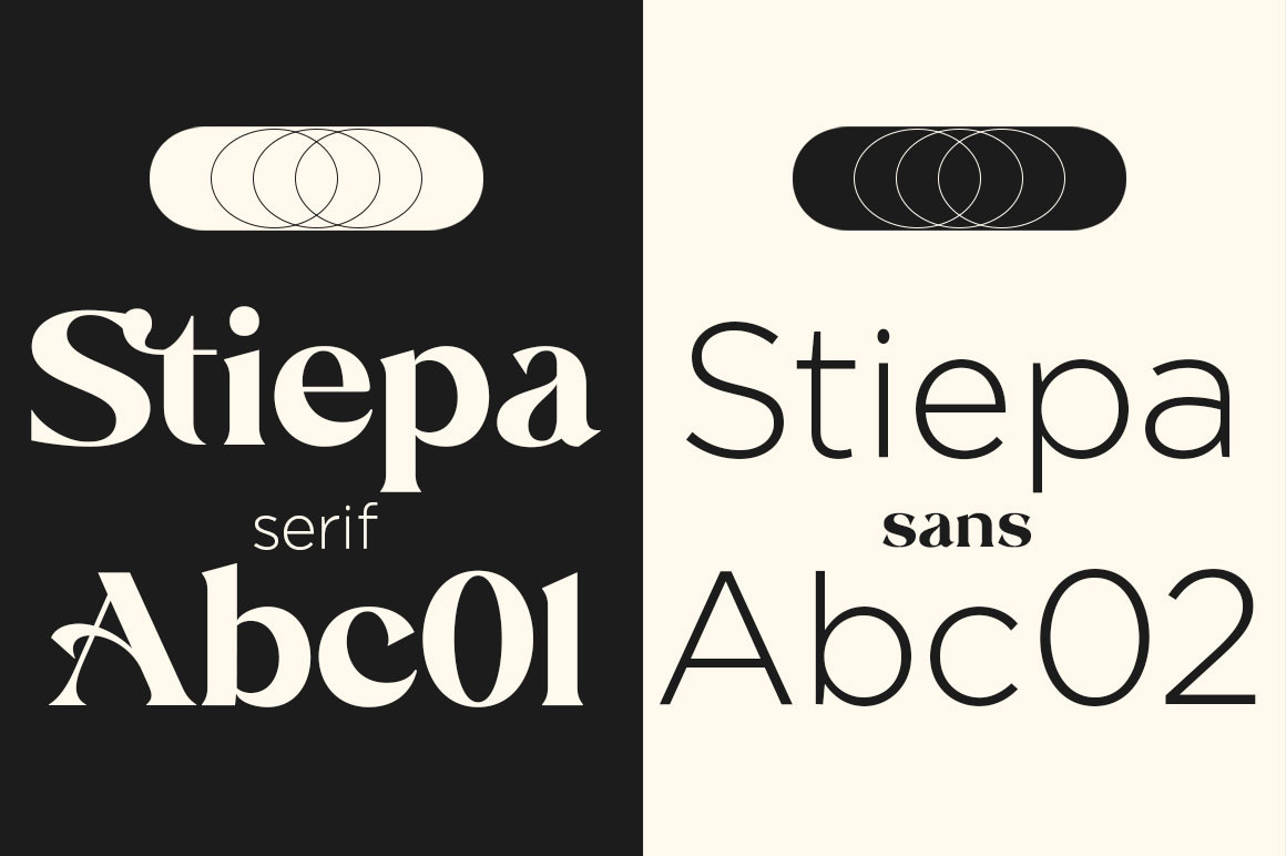 Stiepa | Modern Serif &amp; Sans