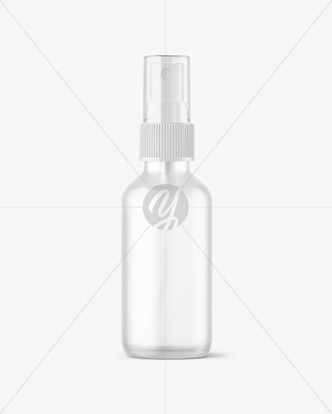 Frosted Glass Spray Bottle Mockup