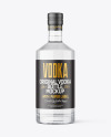 Clear Glass Vodka Bottle Mockup Clear Glass Vodka Bottle Mockup