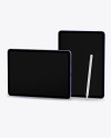 Two iPad Air 5 Purple