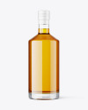 Clear Glass Whiskey Bottle Mockup