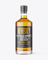 Clear Glass Whiskey Bottle Mockup