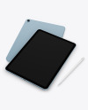 Two iPad Air 5 Blue