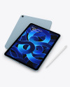 Two iPad Air 5 Blue