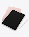 Two iPad Air 5 Pink