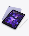 Two iPad Air 5 Purple