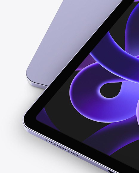 Two iPad Air 5 Purple