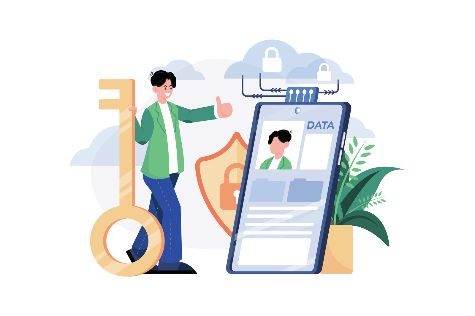 M524_Cyber Security Illustration Pack M524_Cyber Security Illustration Pack