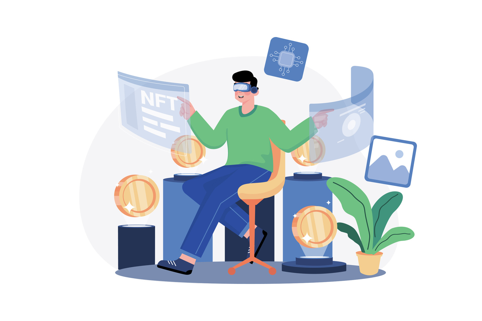M525_NFT & Crypto Illustration Pack M525_NFT & Crypto Illustration Pack