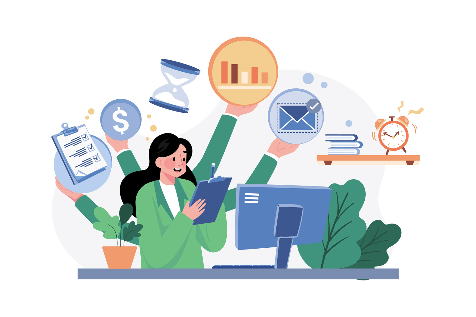 M527_Remote Working Illustration Pack M527_Remote Working Illustration Pack