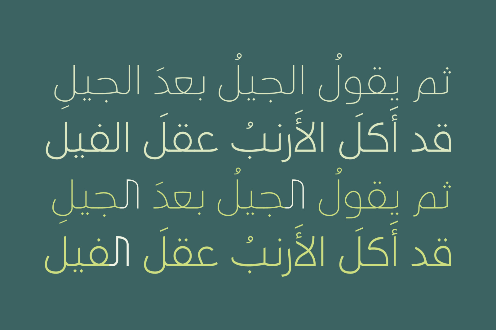 Taleeq - Arabic Typeface