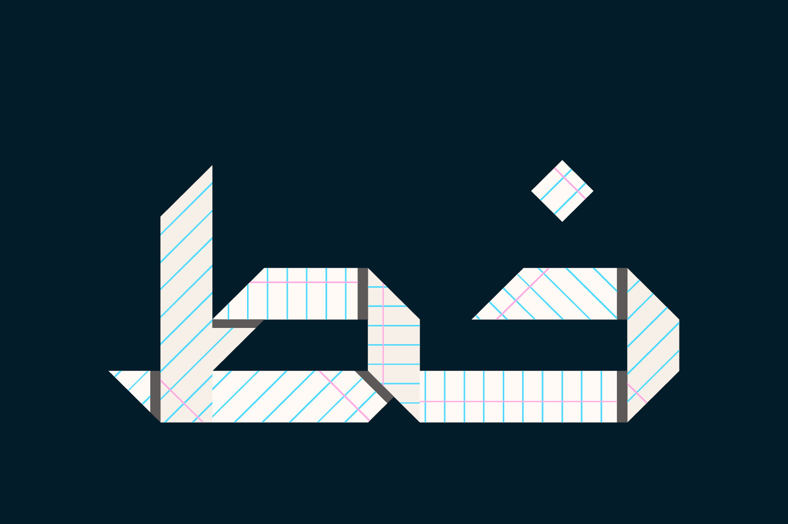 Origami - Arabic Color Font Origami - Arabic Color Font