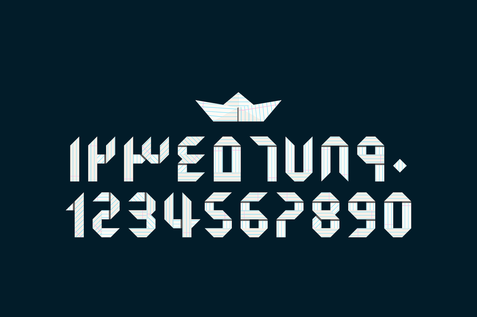 Origami - Arabic Color Font Origami - Arabic Color Font