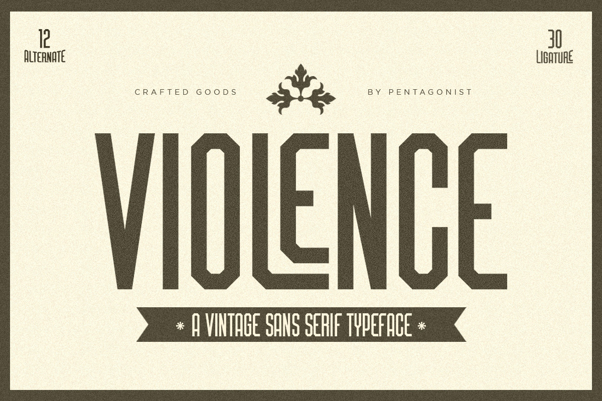 Violence | Retro Sans