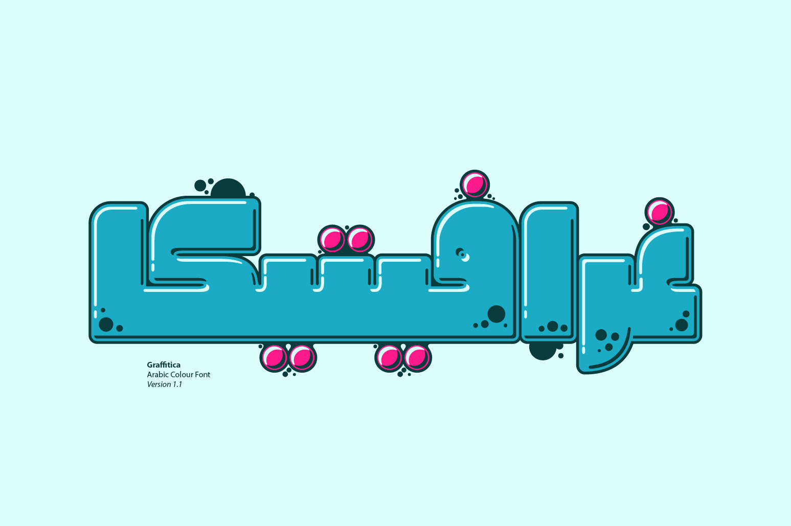 Graffitica - Arabic Color Font Graffitica - Arabic Color Font