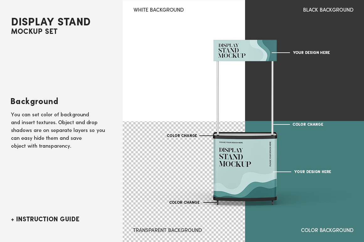 Display Stand Mockup Set Display Stand Mockup Set