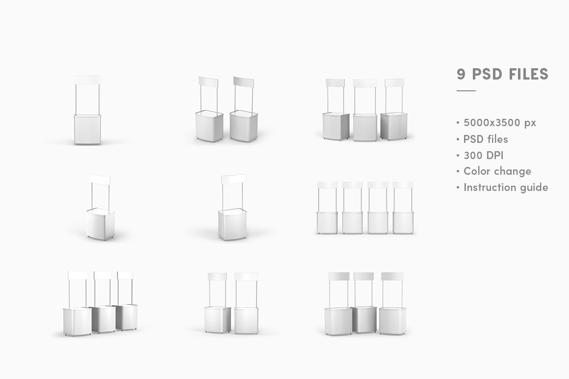 Display Stand Mockup Set Display Stand Mockup Set