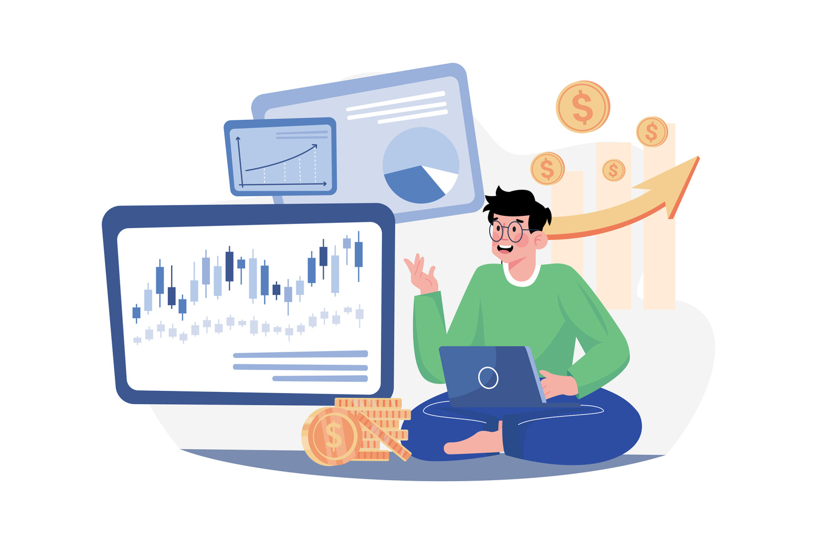 M533_Stock Market Illustration Pack M533_Stock Market Illustration Pack