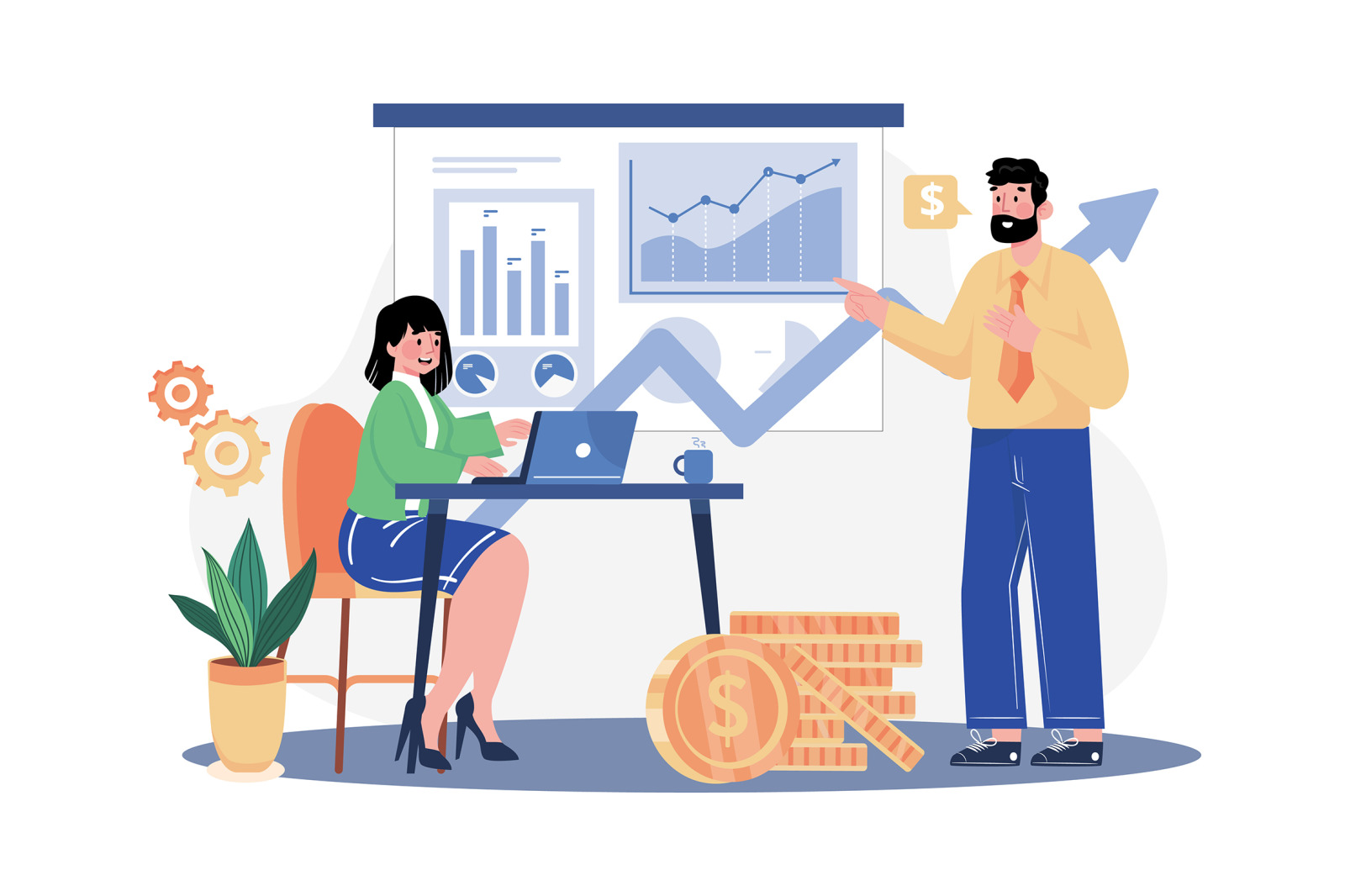 M533_Stock Market Illustration Pack M533_Stock Market Illustration Pack
