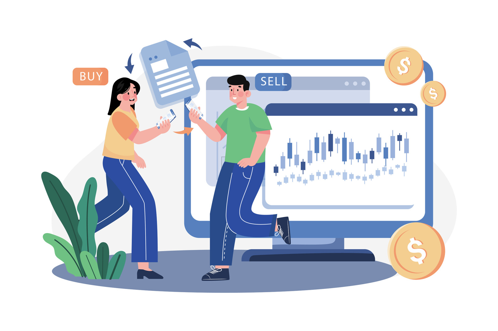 M533_Stock Market Illustration Pack M533_Stock Market Illustration Pack