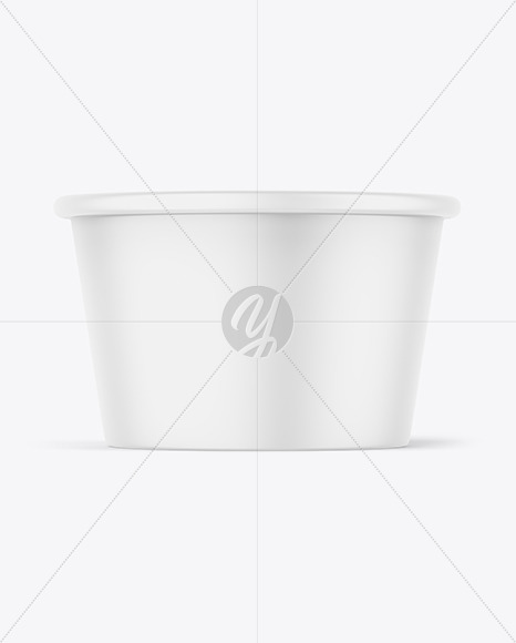 Matte Ice Cream Cup Mockup