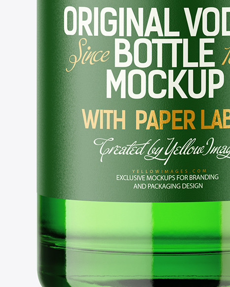 Colored Glass Bottle Mockup Colored Glass Bottle Mockup