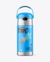 Matte Thermos Bottle Mockup