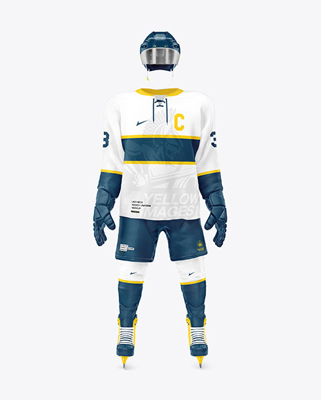 Hockey Mockup Lace Neck - Front View
