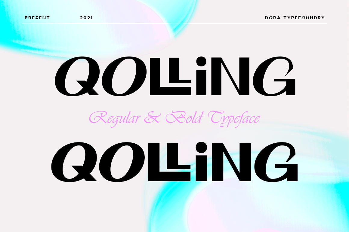 Qolling Display Font