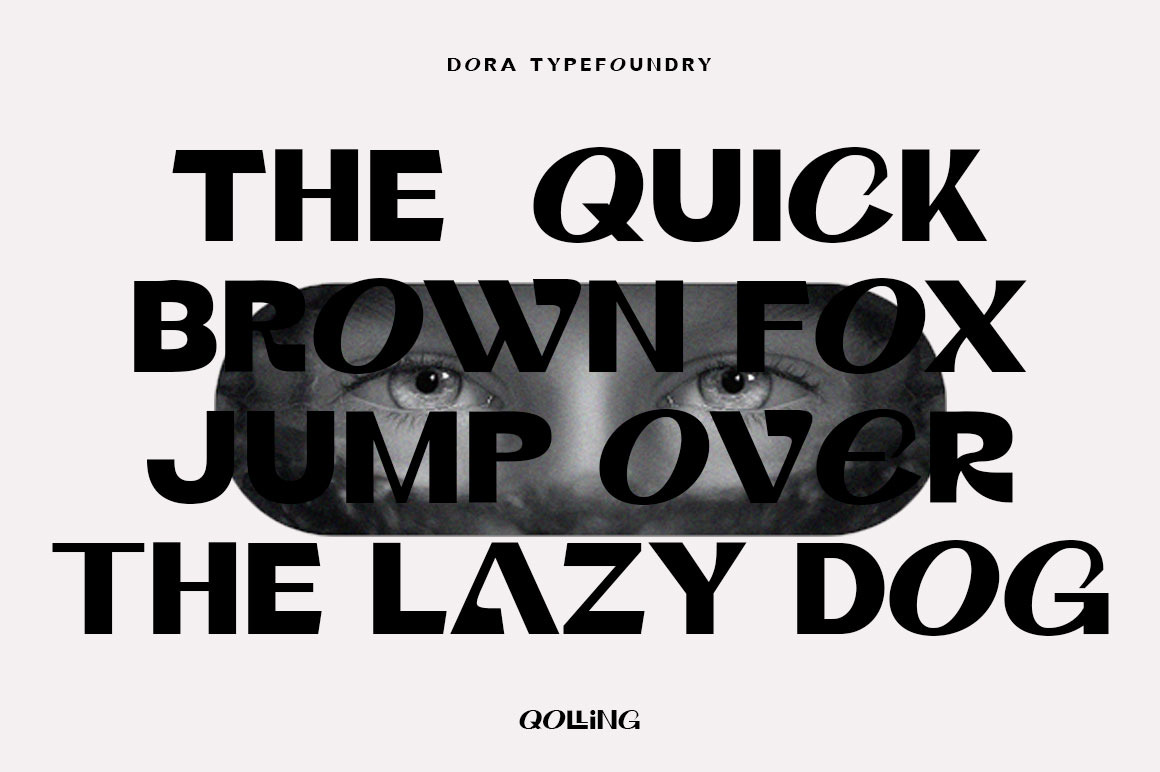 Qolling Display Font