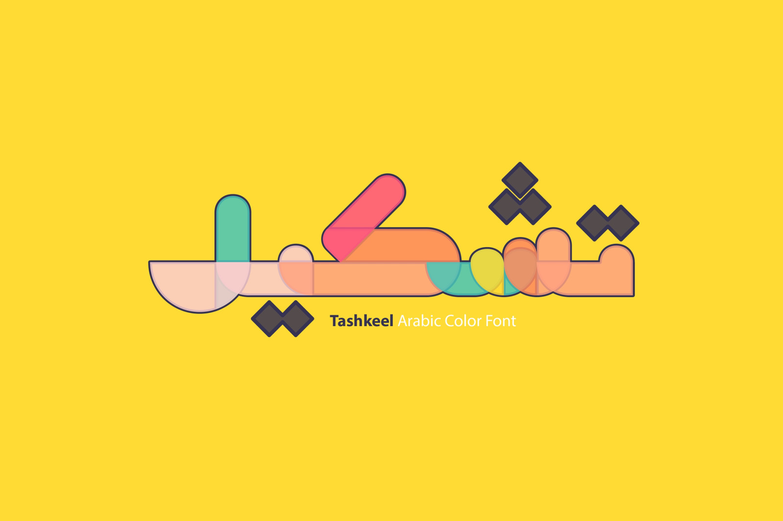 Tashkeel - Arabic Color Font Tashkeel - Arabic Color Font