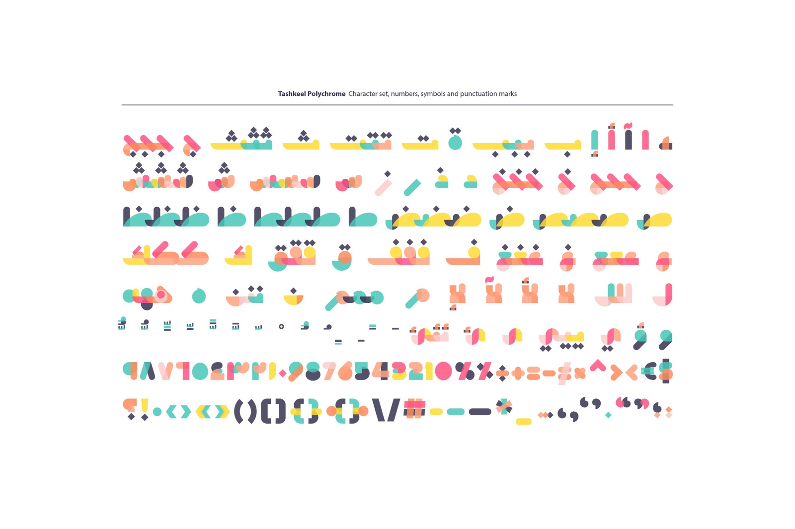 Tashkeel - Arabic Color Font Tashkeel - Arabic Color Font