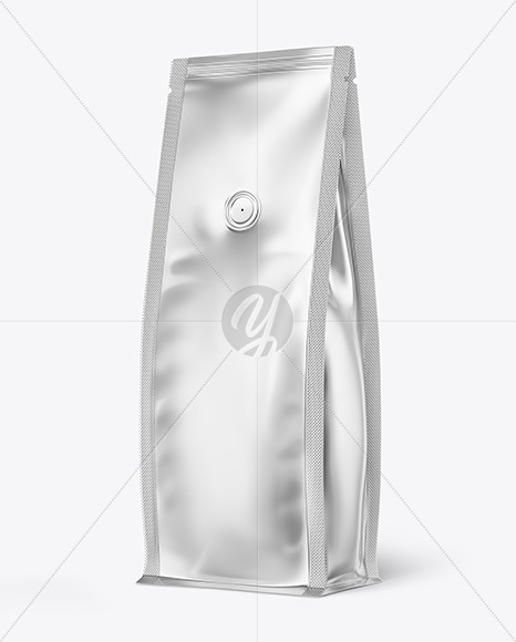 Metallic Coffee Bag Mockup