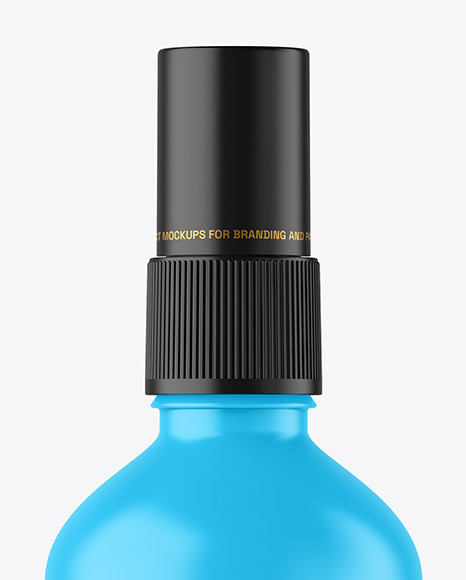 Matte Spray Bottle Mockup