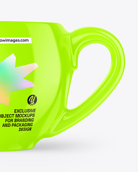 Glossy Coffee Cup Mockup