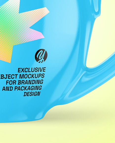 Glossy Coffee Cup Mockup