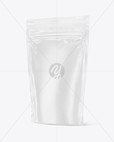 Glossy Stand Up Pouch Mockup