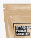 Kraft Stand Up Pouch Mockup