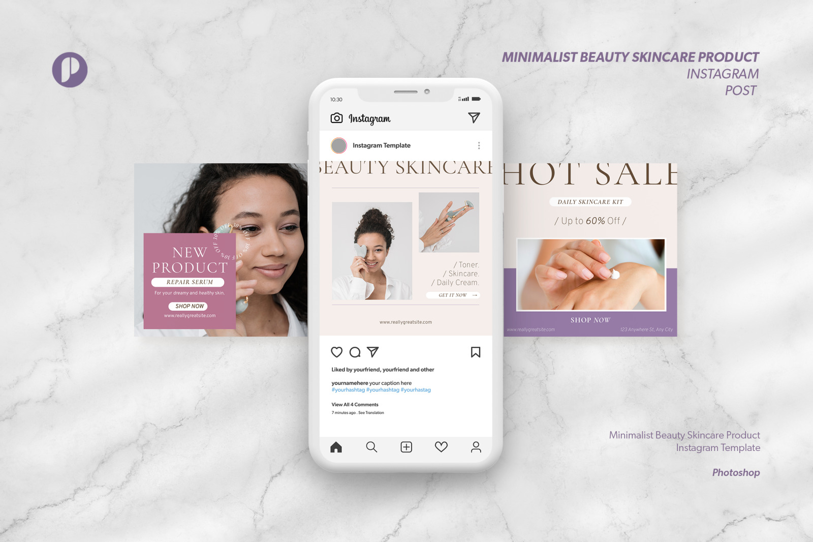 Cream berry minimalist beauty skincare product instagram post Cream berry minimalist beauty skincare product instagram post