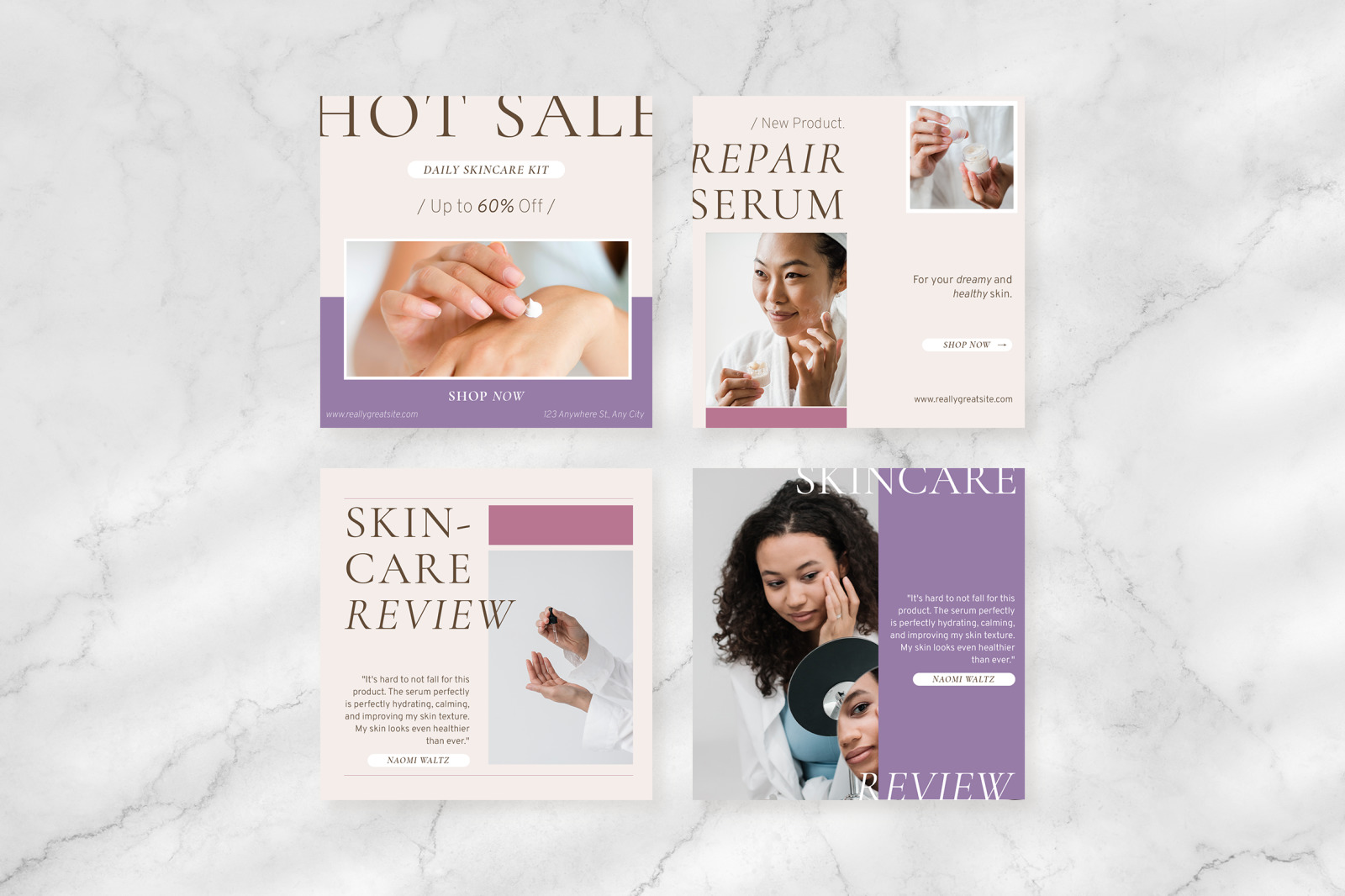 Cream berry minimalist beauty skincare product instagram post Cream berry minimalist beauty skincare product instagram post