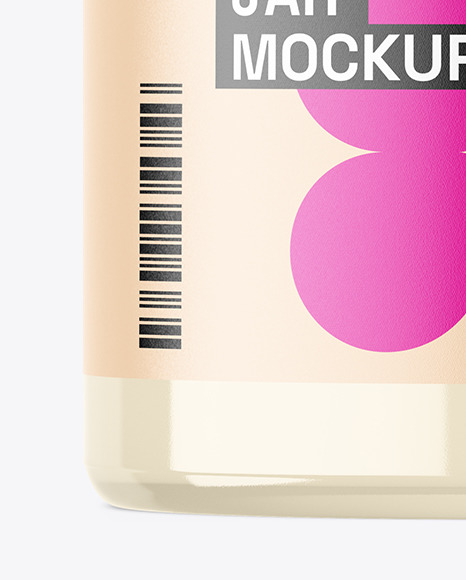 120ml Clear Jar Mockup 120ml Clear Jar Mockup