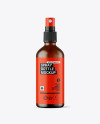 Frosted Amber Glass Spray Bottle Mockup