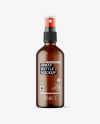 Frosted Amber Glass Spray Bottle Mockup