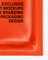 Glossy Sachet Mockup